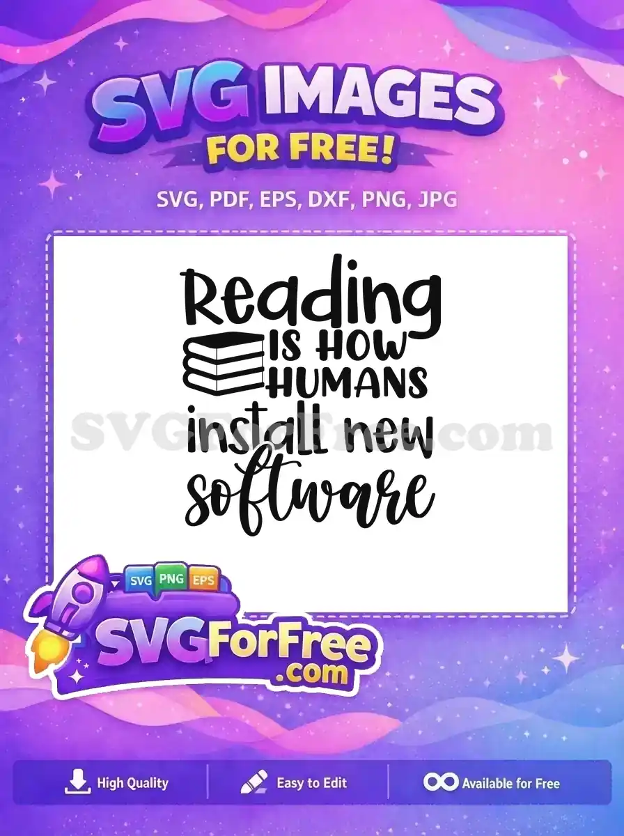 Free Reading Stacked Books Free Install Humans Software Free SVG