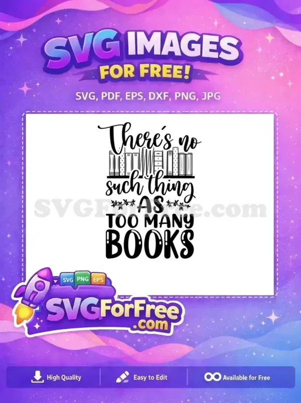 Free Reading SVG Free Book Stack Library Free SVG