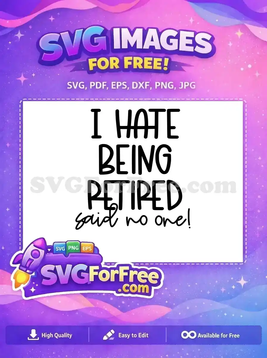 Free Retirement Celebration Free Relax Time Retirement Free SVG 1