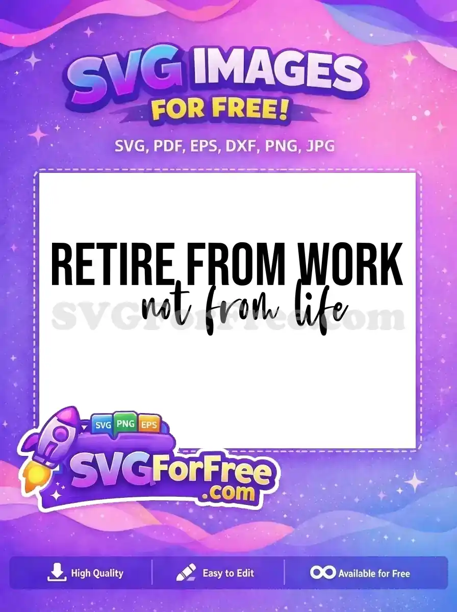 Free Retirement Celebration Free Relaxing Vacation Retirement Free SVG 4