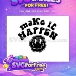 Free Motivational Quote Free Retro Style One Free SVG 1 - Instant Download