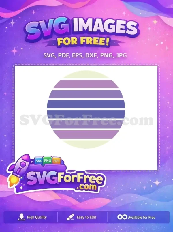 Free Pastel Stripes Free Retro Circle Pattern Free SVG