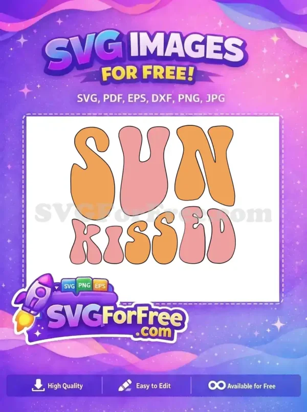 Free Orange Letters Free Pink Letters Sun Kissed Free SVG