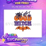 Free Spiderwebs Bats Good Witch Retro Quotes Free Halloween Free SVG - Instant Download