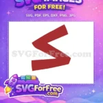 Free Red Ribbon Free Roblox Number 1 Roblox Free SVG 1 - Instant Download