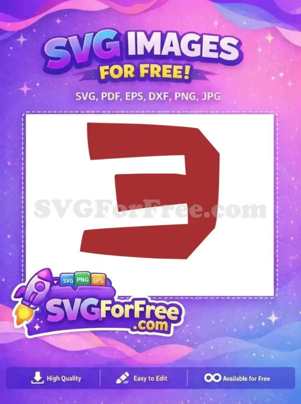 Free Red Number Three Free Roblox Character Free SVG Free Red Number Three Free Roblox Character Free SVG