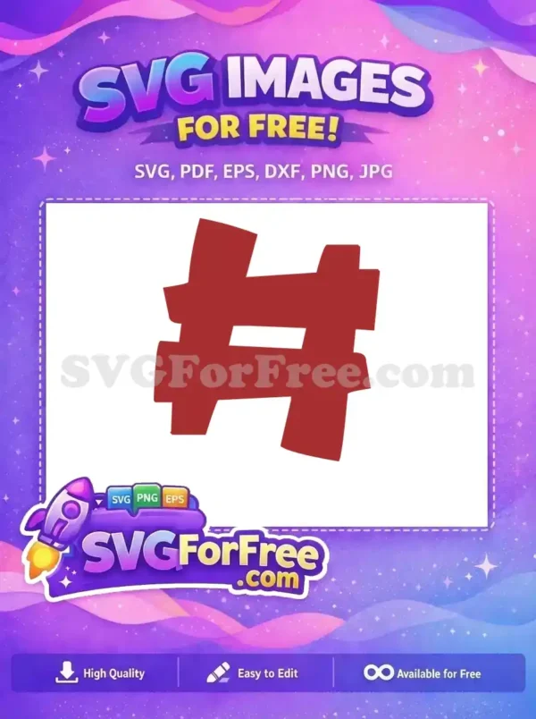 Free Sharp Edges Free Roblox Number Sign Free SVG