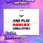Free Smiling Face Free Red Roblox Simulators Game Free SVG - Instant Download
