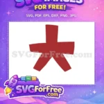 Free Red Roblox Character Free Blocky Style Roblox Free SVG - Instant Download
