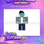 Free Teal Head Free Gray Jacket Roblox Free SVG 1 - Instant Download