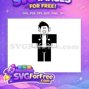 Free Black Hair Free Headphones Roblox Character Free SVG Free Black Hair Free Headphones Roblox Character Free SVG