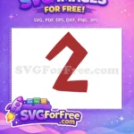 Free Roblox Number One Free Red Roblox Free SVG - Instant Download