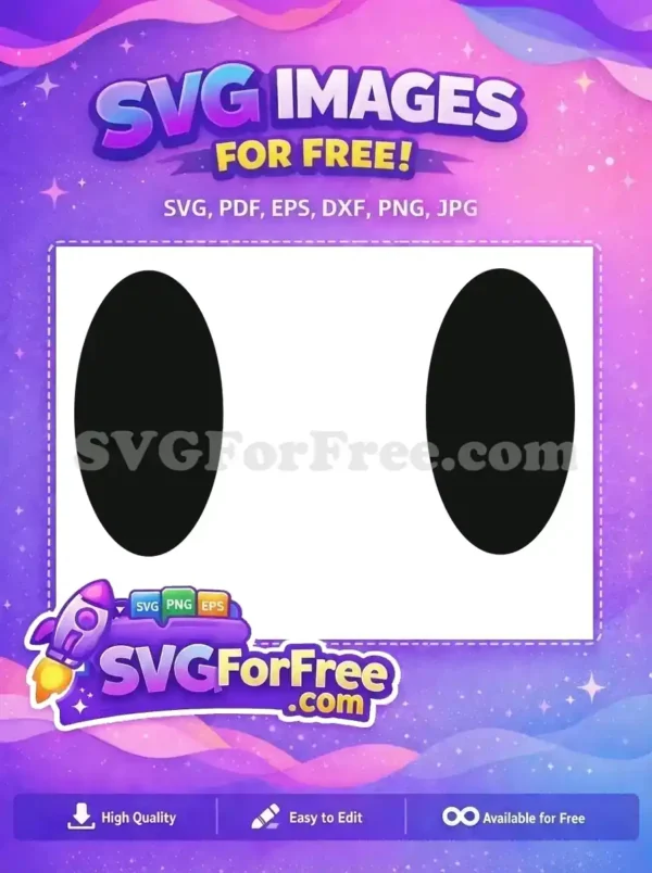 Free Simple Black Eyes Free Roblox Character Free SVG