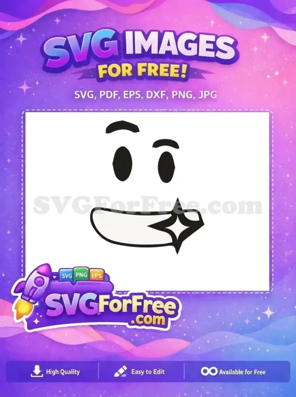 Free Goofy Eyes Free Tongue Out Roblox Free SVG