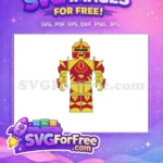 Free Red Gold Armor Free Knight Roblox Free SVG 1 - Instant Download