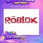 Free Red Lettering Free Roblox Logo Roblox Free SVG - Instant Download