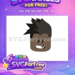Free Spiky Hair Free Grinning Roblox Avatar Free SVG - Instant Download