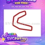 Free Dark Red Outline Free Roblox Letter U Free SVG - Instant Download