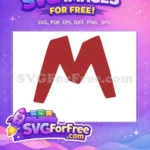 Free Red Letter M Free Initial Roblox Free SVG - Instant Download