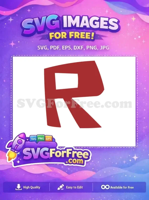 Free Red Letter Free Team Roblox Free SVG