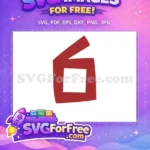 Free Red Number One Free Roblox Character Free SVG 2 - Instant Download