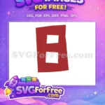 Free Red Block Free Roblox Character Number 1 Free SVG - Instant Download