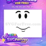 Free Black Roblox Face Free Happy Expression Roblox Free SVG - Instant Download