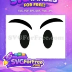 Free Angry Eyebrows Free Black Eyes Roblox Free SVG - Instant Download