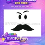 Free Black Eyebrows Free Mustache Roblox Free SVG 2 - Instant Download