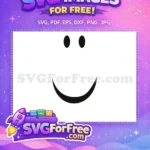Free Roblox Smiley Face Free Simple Expression Roblox Free SVG - Instant Download