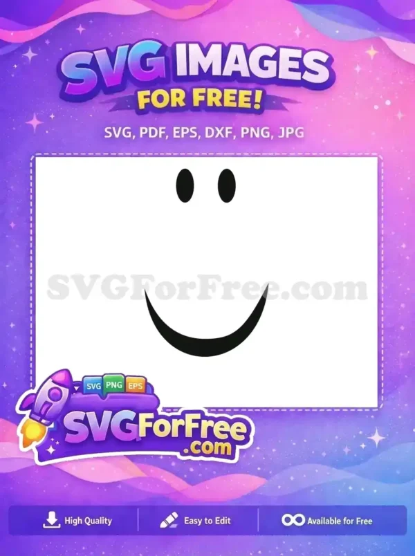 Free Roblox Smiley Face Free Simple Expression Roblox Free SVG