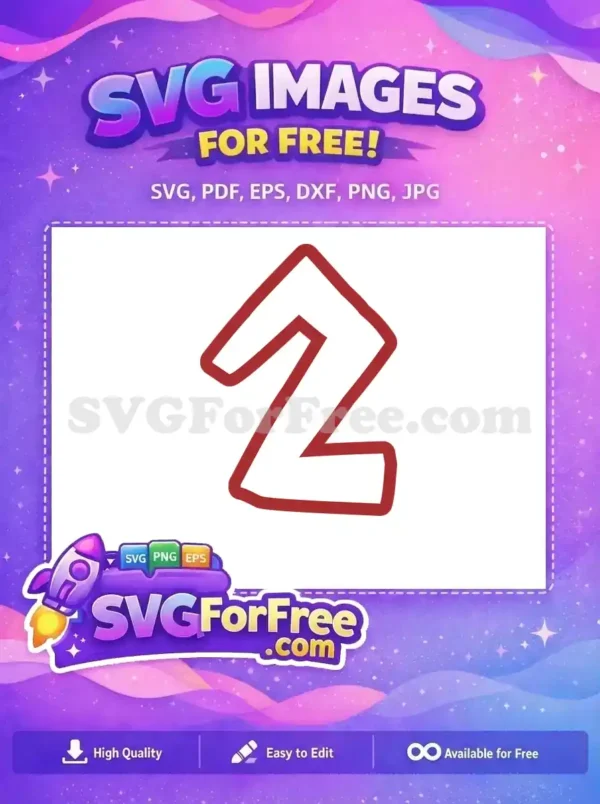 Free Letter Z Free Brick Red Roblox Free SVG