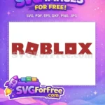 Free Red Classic Free Roblox Logo Roblox Free SVG - Instant Download