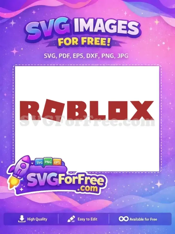 Free Red Classic Free Roblox Logo Roblox Free SVG