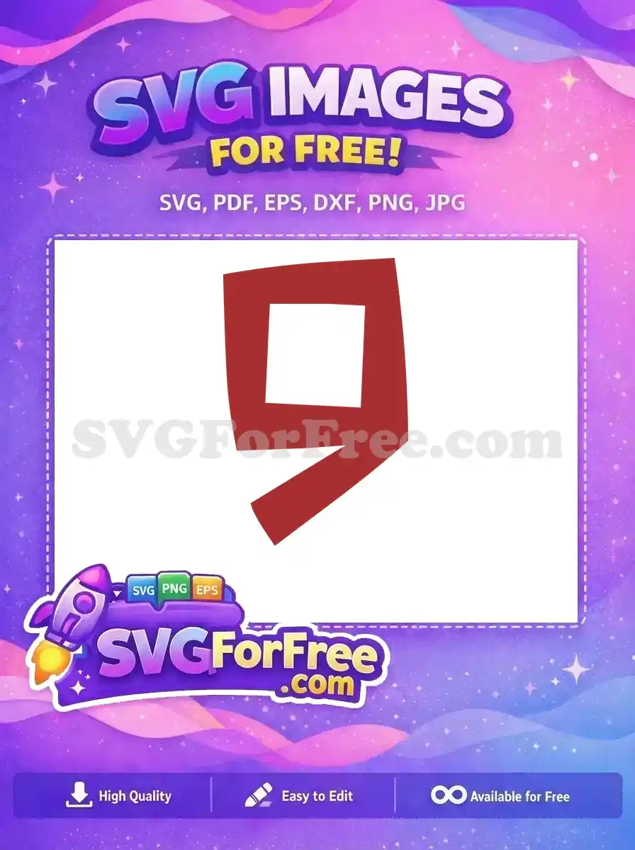 Free Simple Shape Free Number Nine Roblox Free SVG