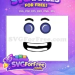 Free Big Blue Eyes Free Wide Smile Roblox Free SVG - Instant Download