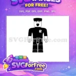 Free Black Roblox Smile Free White Hands Roblox Free SVG - Instant Download