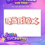Free Red Trim Free White Roblox Logo Free SVG - Instant Download