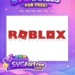 Free Bold Roblox Free Square Logo Roblox Free SVG - Instant Download