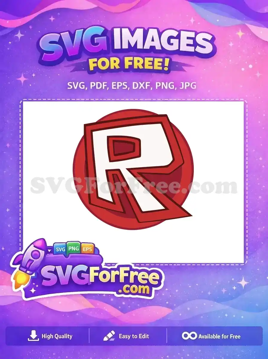 Free Red Letter Free Roblox Logo Roblox Free SVG
