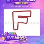 Free Red Letter F Free Roblox Character Free SVG - Instant Download