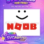 Free Simple Smile Free Red Noob Roblox Free SVG - Instant Download