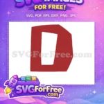 Free Red Letter Free Roblox Character 1 Free SVG - Instant Download