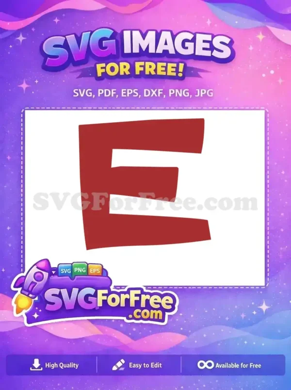 Free Roblox Red Letter E Free Alphabet Roblox Free SVG
