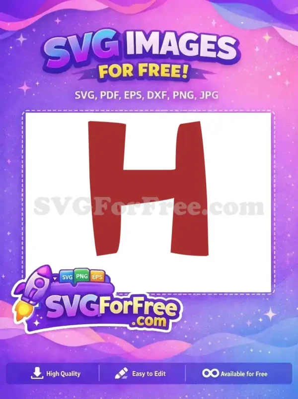 Free Red Letter Free H Roblox Free SVG Free Red Letter Free H Roblox Free SVG