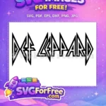 Free Classic Band Free Def Leppard Logo Free SVG - Instant Download