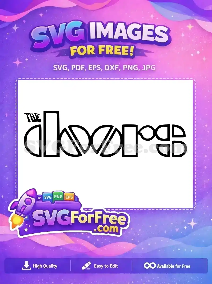 Free The Doors Band Free Rock Band Logo Free SVG