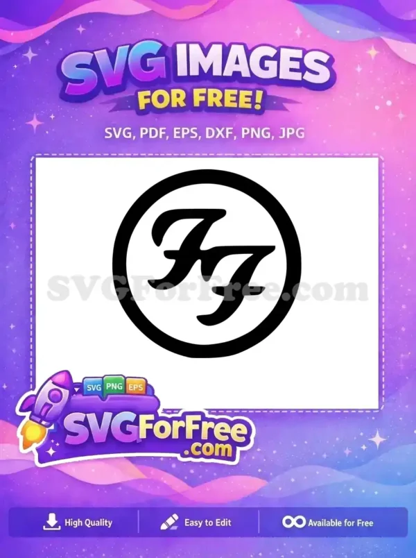 Free Band Initial Free Rock Band Foo Fighters Free SVG