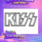 Free Rock Band Free KISS Logo Rock Band Free SVG - Instant Download