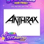 Free Anthrax Band Logo Free Rock Heavy Concert Free SVG - Instant Download